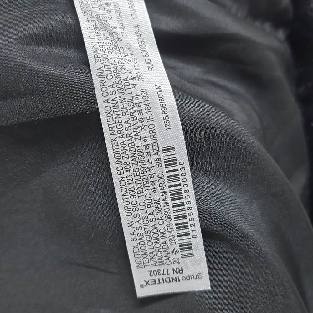 Zara Black Faux Fur Coat - Picture 14 of 16